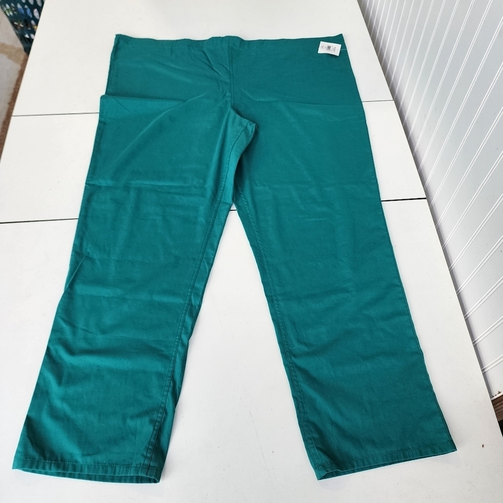 NWT Walmart  Women's Uniform Scrub Pant Solid Hunter Green Sz L